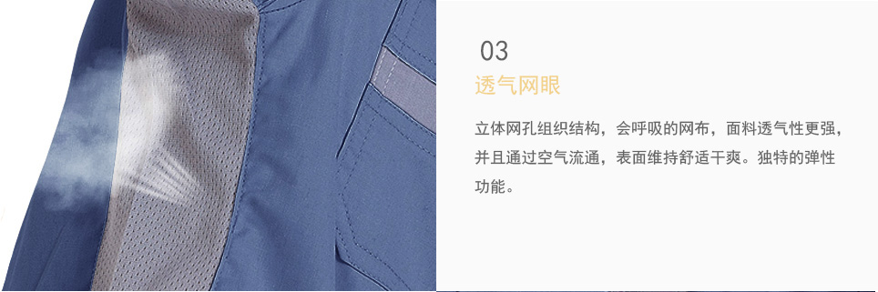 冬季勤務服防風沖鋒衣透氣性設計